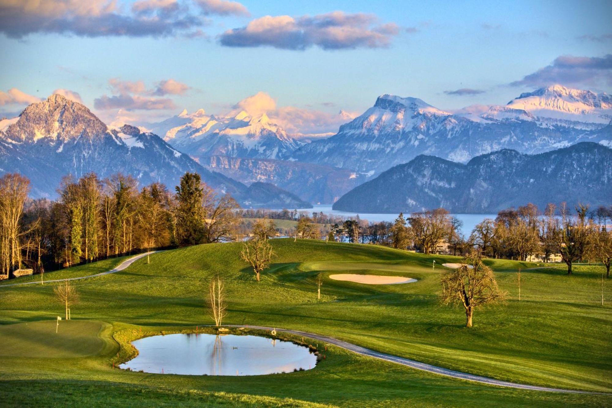 Gasthaus Badhof - Golfhotel Meggen Bagian luar foto